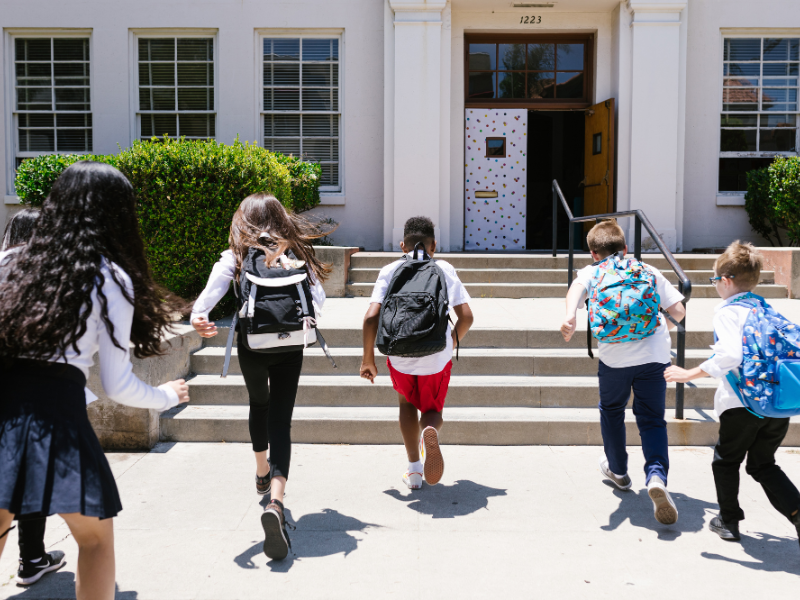 new students attending school